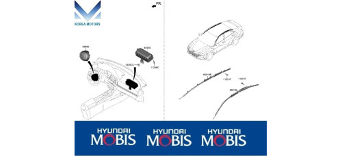 AIRBAG MODULE PASSENGER HYUNDAI ELANTRA 2020-23